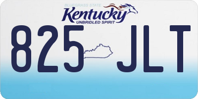 KY license plate 825JLT