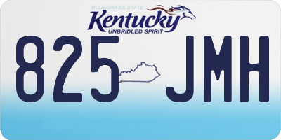 KY license plate 825JMH