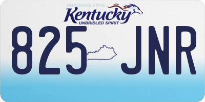 KY license plate 825JNR