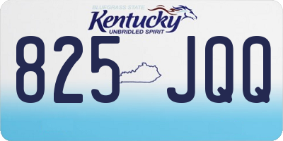 KY license plate 825JQQ