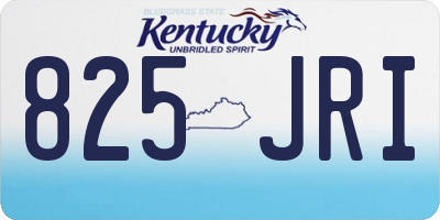 KY license plate 825JRI