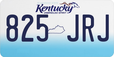 KY license plate 825JRJ