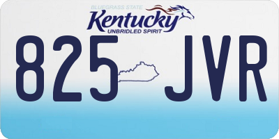 KY license plate 825JVR
