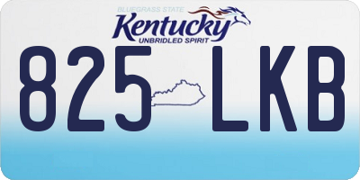 KY license plate 825LKB