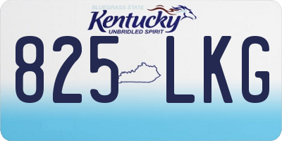 KY license plate 825LKG