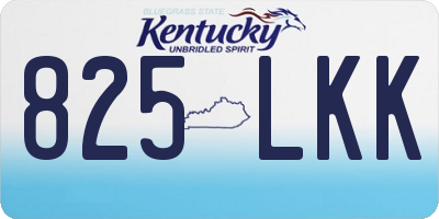 KY license plate 825LKK