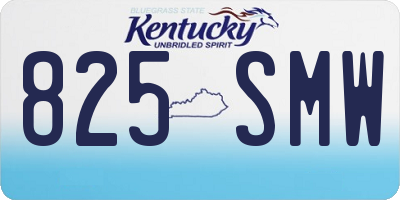 KY license plate 825SMW