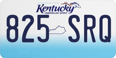 KY license plate 825SRQ