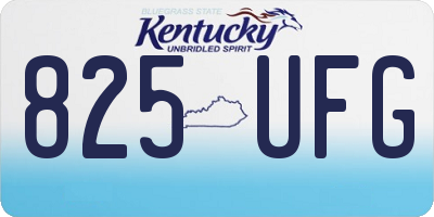 KY license plate 825UFG