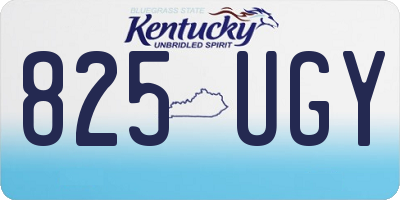 KY license plate 825UGY