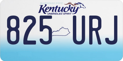 KY license plate 825URJ