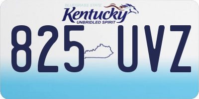 KY license plate 825UVZ