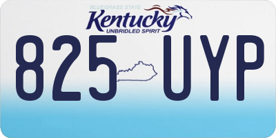 KY license plate 825UYP