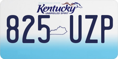KY license plate 825UZP