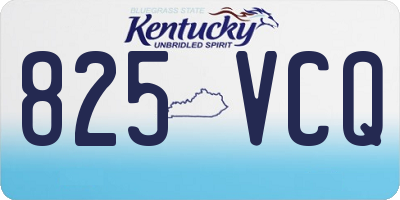 KY license plate 825VCQ