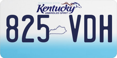 KY license plate 825VDH