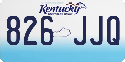 KY license plate 826JJQ