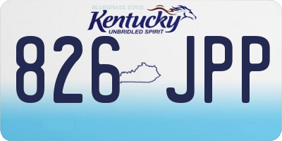 KY license plate 826JPP