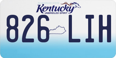 KY license plate 826LIH