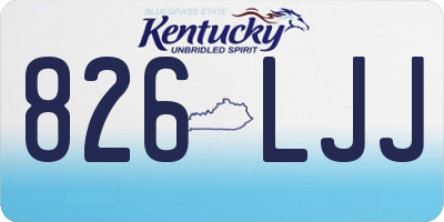 KY license plate 826LJJ