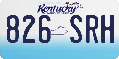 KY license plate 826SRH