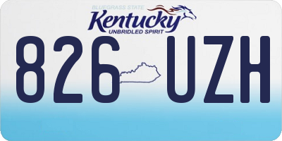 KY license plate 826UZH