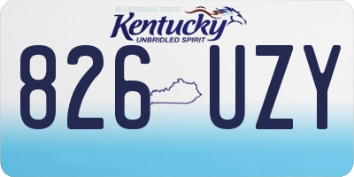 KY license plate 826UZY