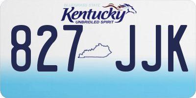 KY license plate 827JJK