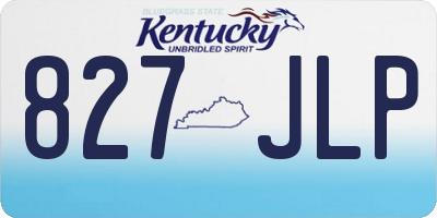 KY license plate 827JLP