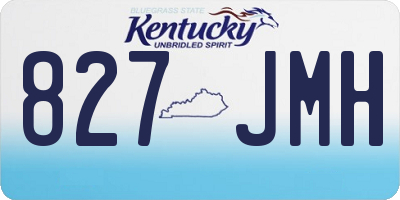 KY license plate 827JMH