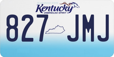 KY license plate 827JMJ