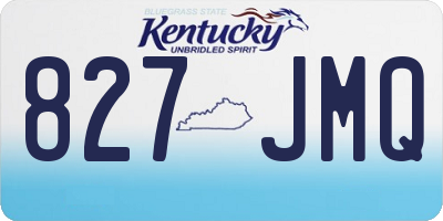 KY license plate 827JMQ