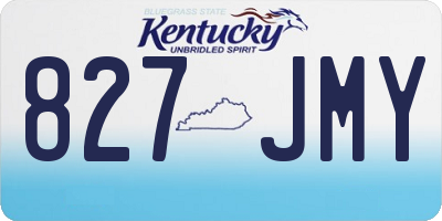 KY license plate 827JMY