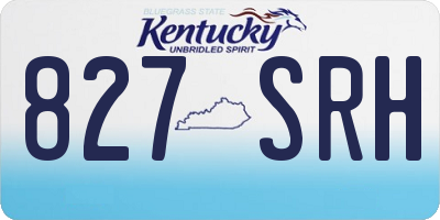 KY license plate 827SRH