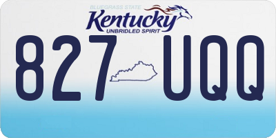 KY license plate 827UQQ