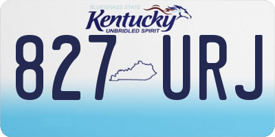 KY license plate 827URJ