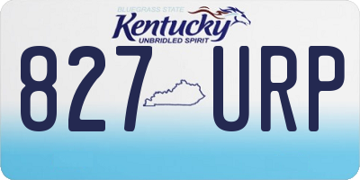 KY license plate 827URP