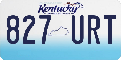 KY license plate 827URT
