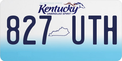 KY license plate 827UTH