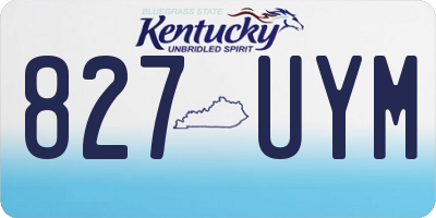 KY license plate 827UYM