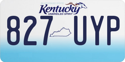 KY license plate 827UYP