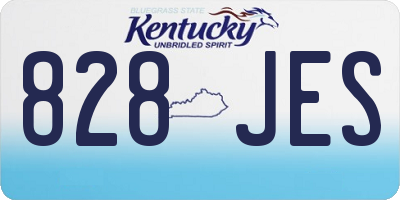 KY license plate 828JES