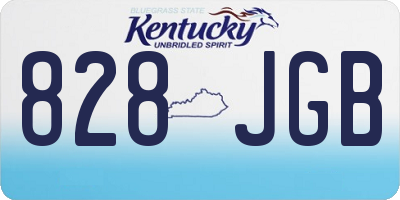 KY license plate 828JGB