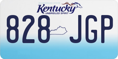 KY license plate 828JGP