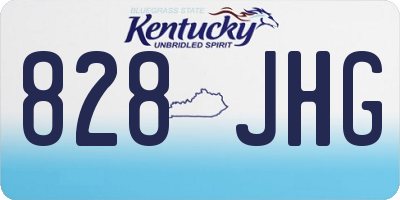 KY license plate 828JHG