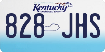 KY license plate 828JHS