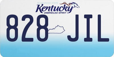 KY license plate 828JIL
