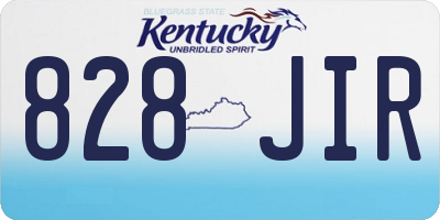 KY license plate 828JIR