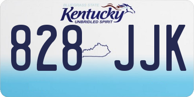 KY license plate 828JJK