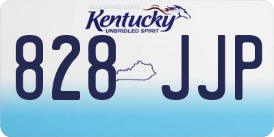 KY license plate 828JJP